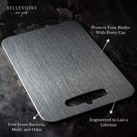 BelleViore Stainless Steel Cutting Board