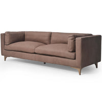 Beckwith Leather Sofa, Heritage Chocolate