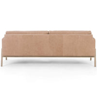 Diana 84" Leather Sofa, Palermo Nude