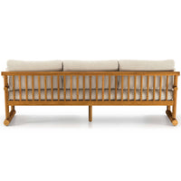 Fremont 89" Outdoor Sofa, Faye Sand/Natural Teak