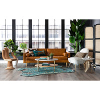 Adler Leather Sofa, Oil Buffalo Camel