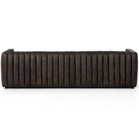 Augustine 97" Leather Sofa, Deacon Wolf