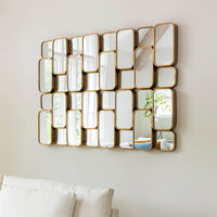 Canute Mirror, Antique Gold