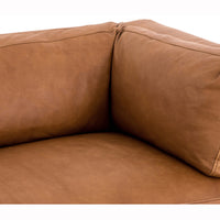 Beckwith Leather Sofa, Natural Washed Camel