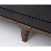 Dylan Leather Sofa, Rider Black