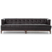 Dylan Leather Sofa, Rider Black