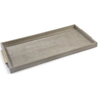 Rectangle Shagreen Tray, Ivory/Grey