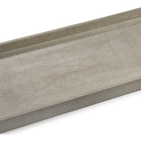 Rectangle Shagreen Tray, Ivory/Grey