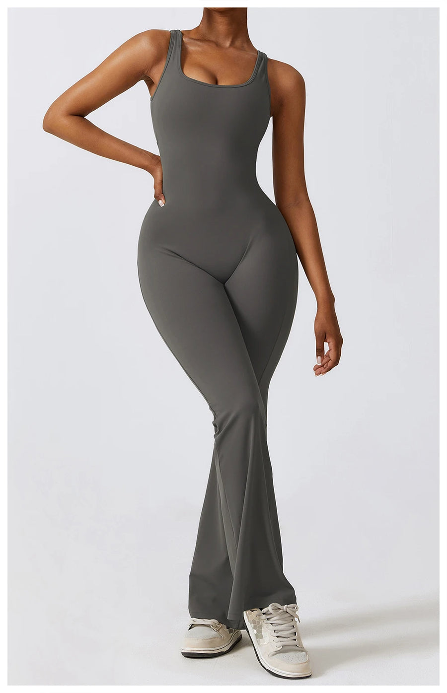 BelleViore™ : Curvy Sports Jumpsuits