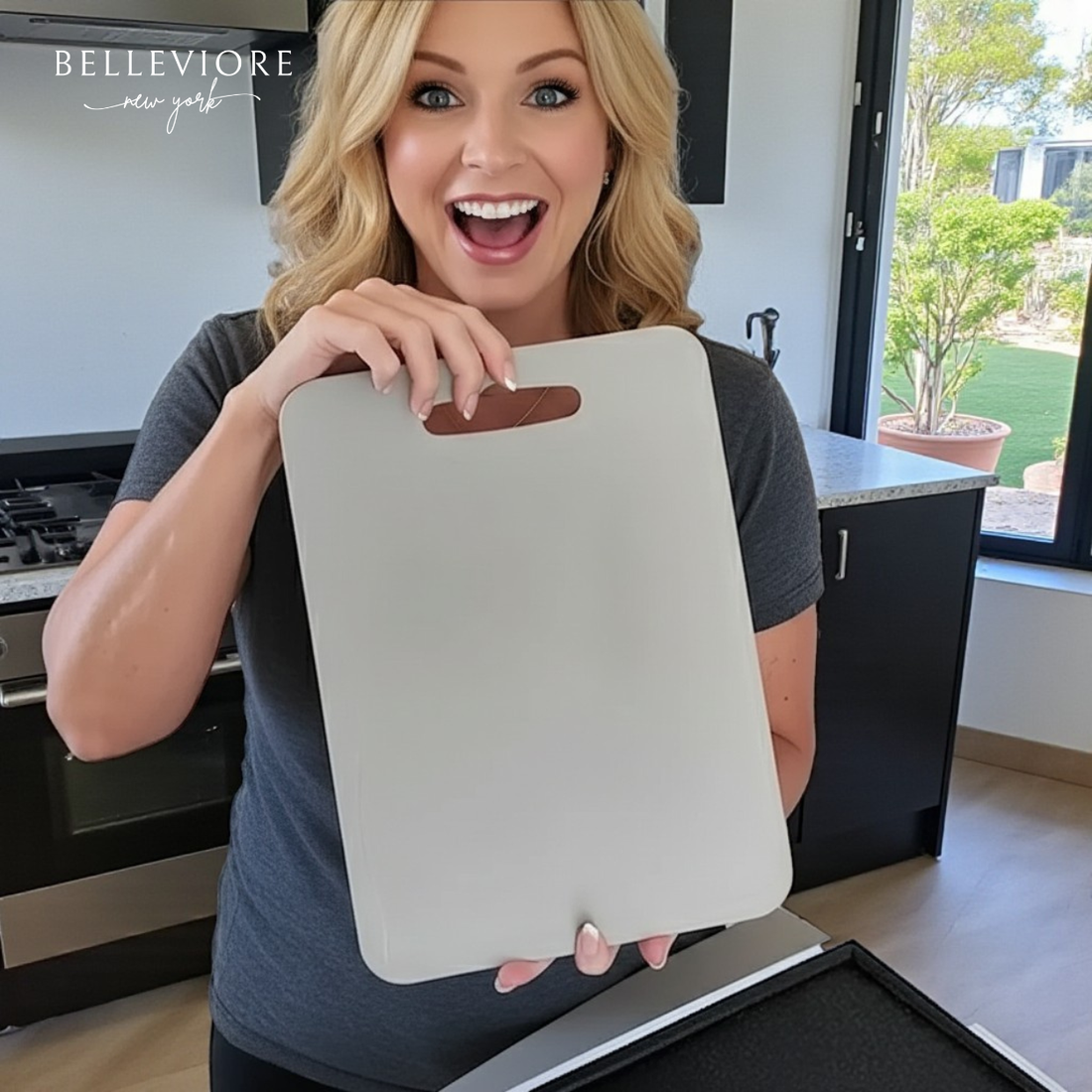 BelleViore Stainless Steel Cutting Board