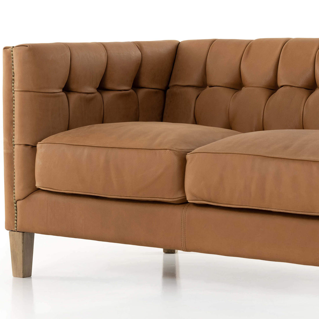 Abbott Leather Sofa, Heritage Camel