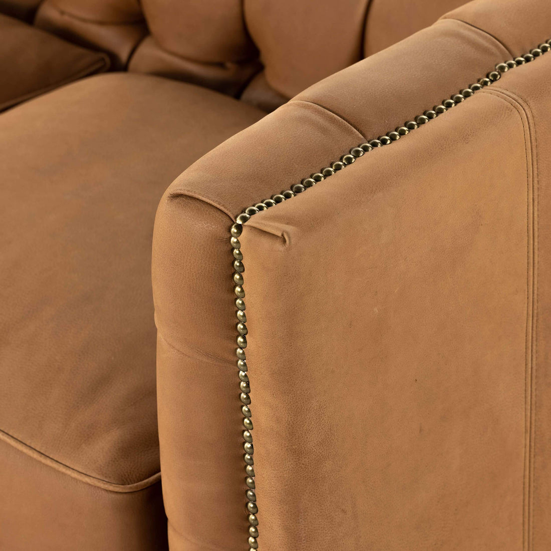 Abbott Leather Sofa, Heritage Camel