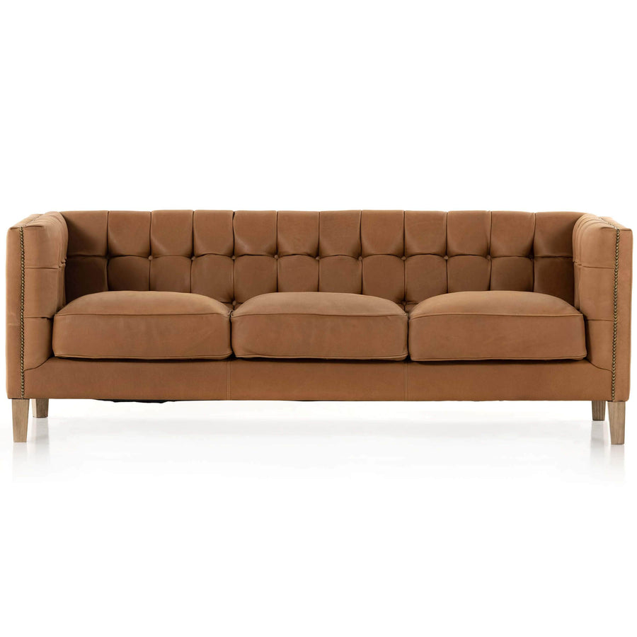 Abbott Leather Sofa, Heritage Camel