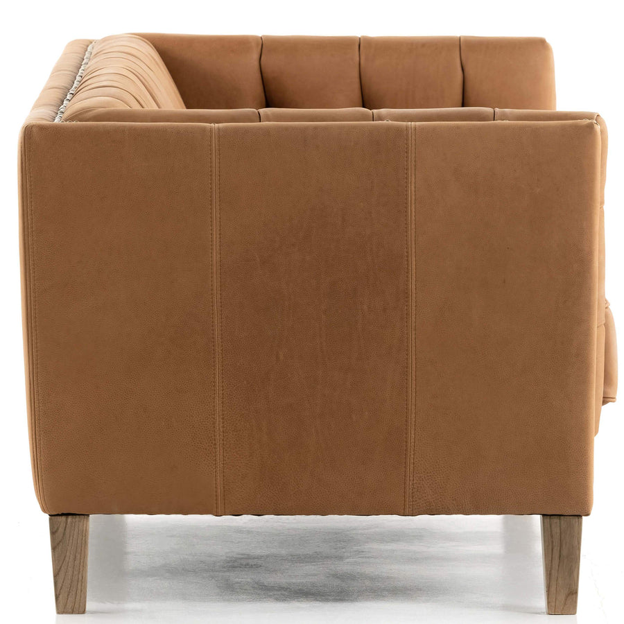 Abbott Leather Sofa, Heritage Camel