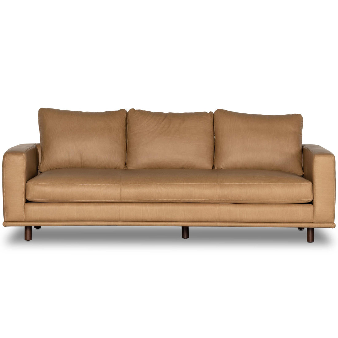 Dom Leather Sofa, Nantucket Taupe