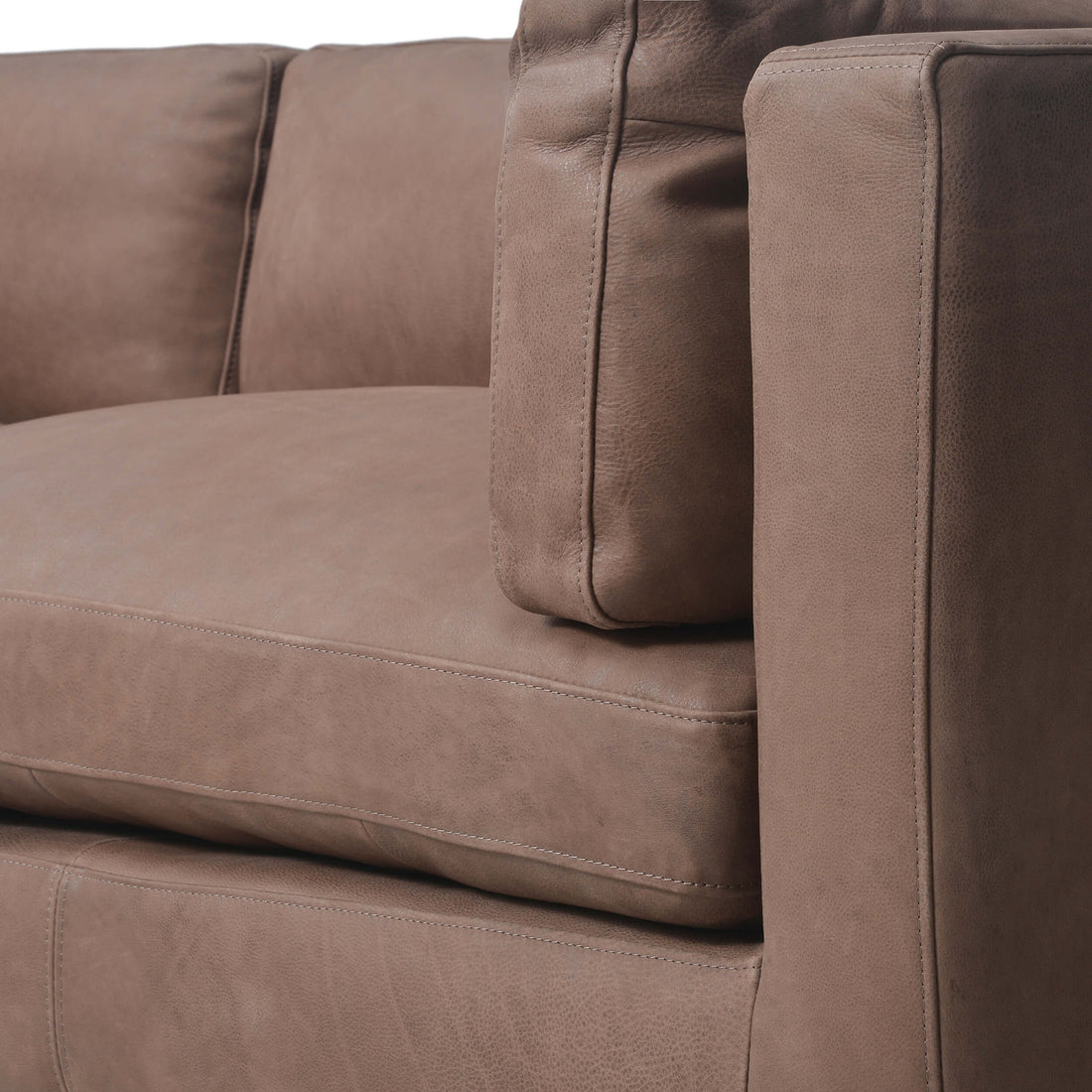 Beckwith Leather Sofa, Heritage Chocolate