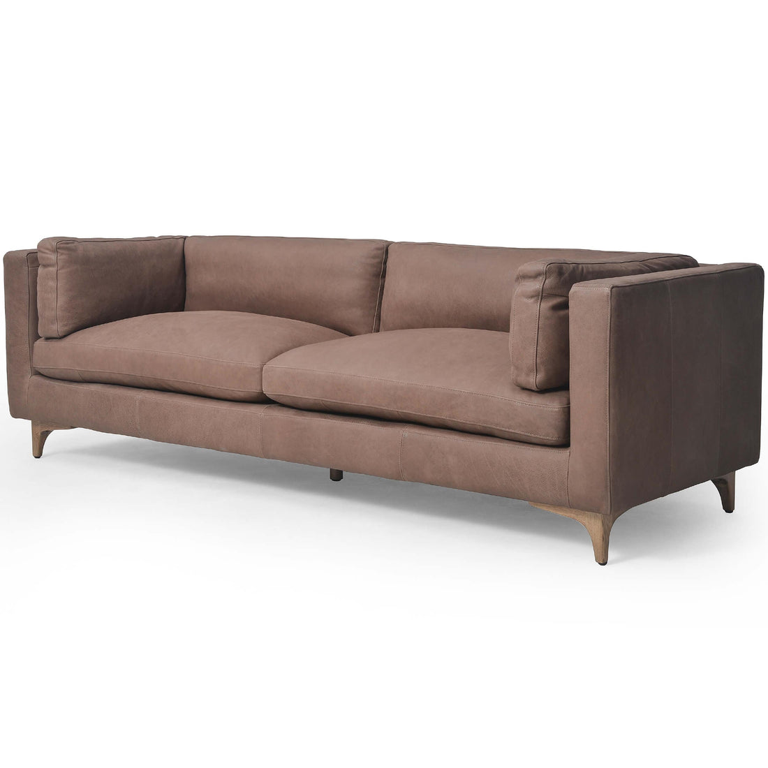 Beckwith Leather Sofa, Heritage Chocolate