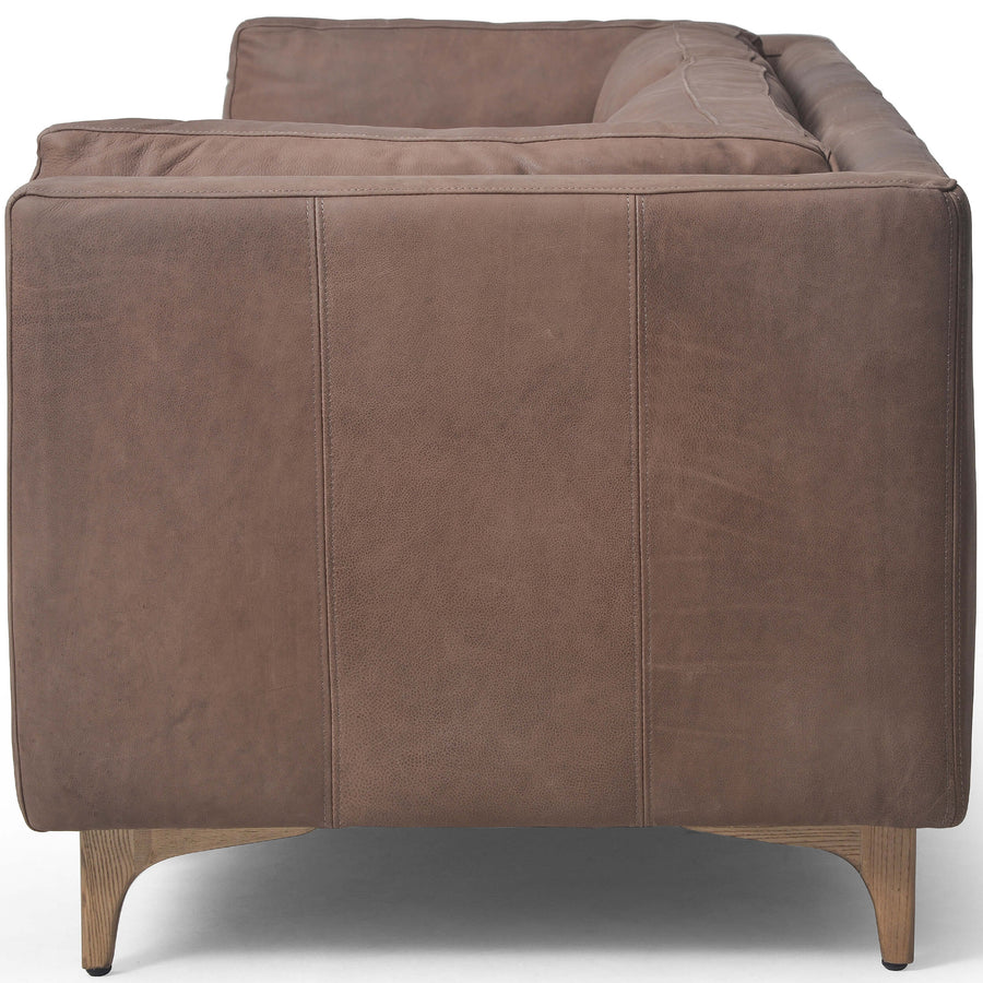 Beckwith Leather Sofa, Heritage Chocolate