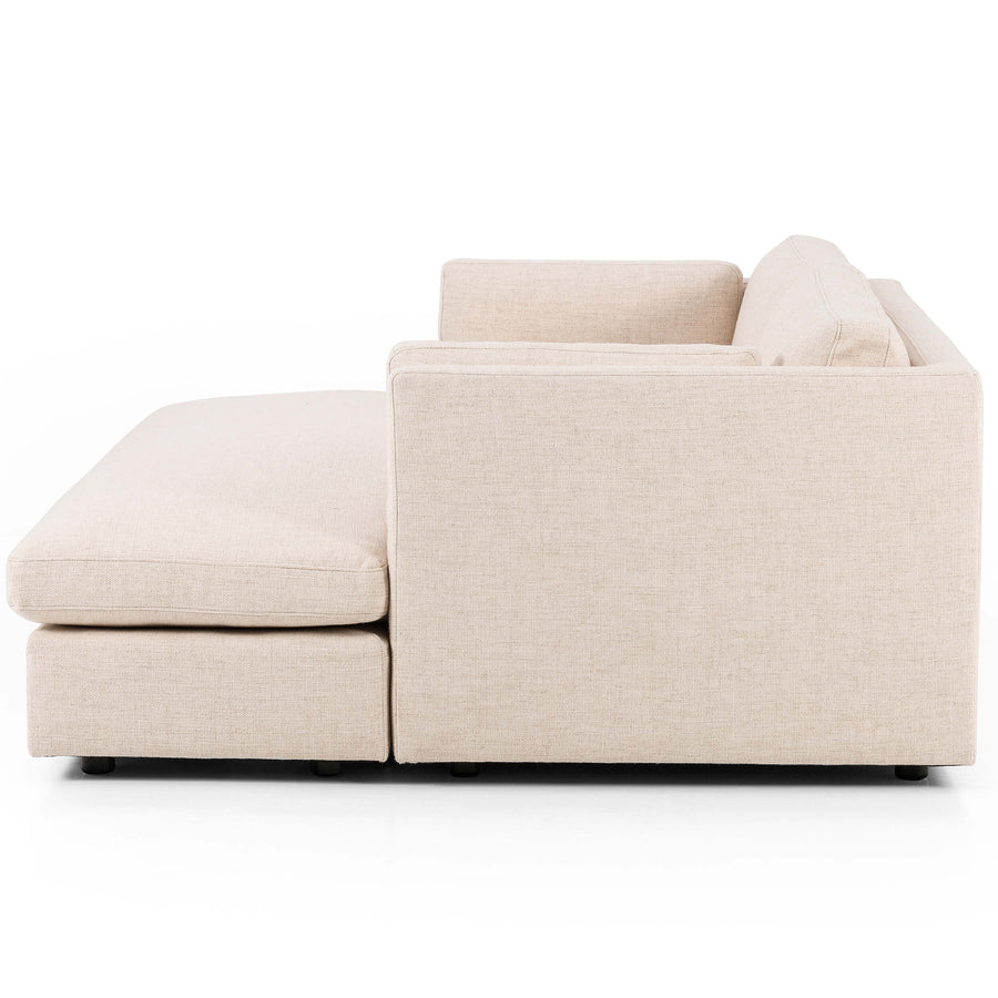 Archer Media Sofa, Thames Cream