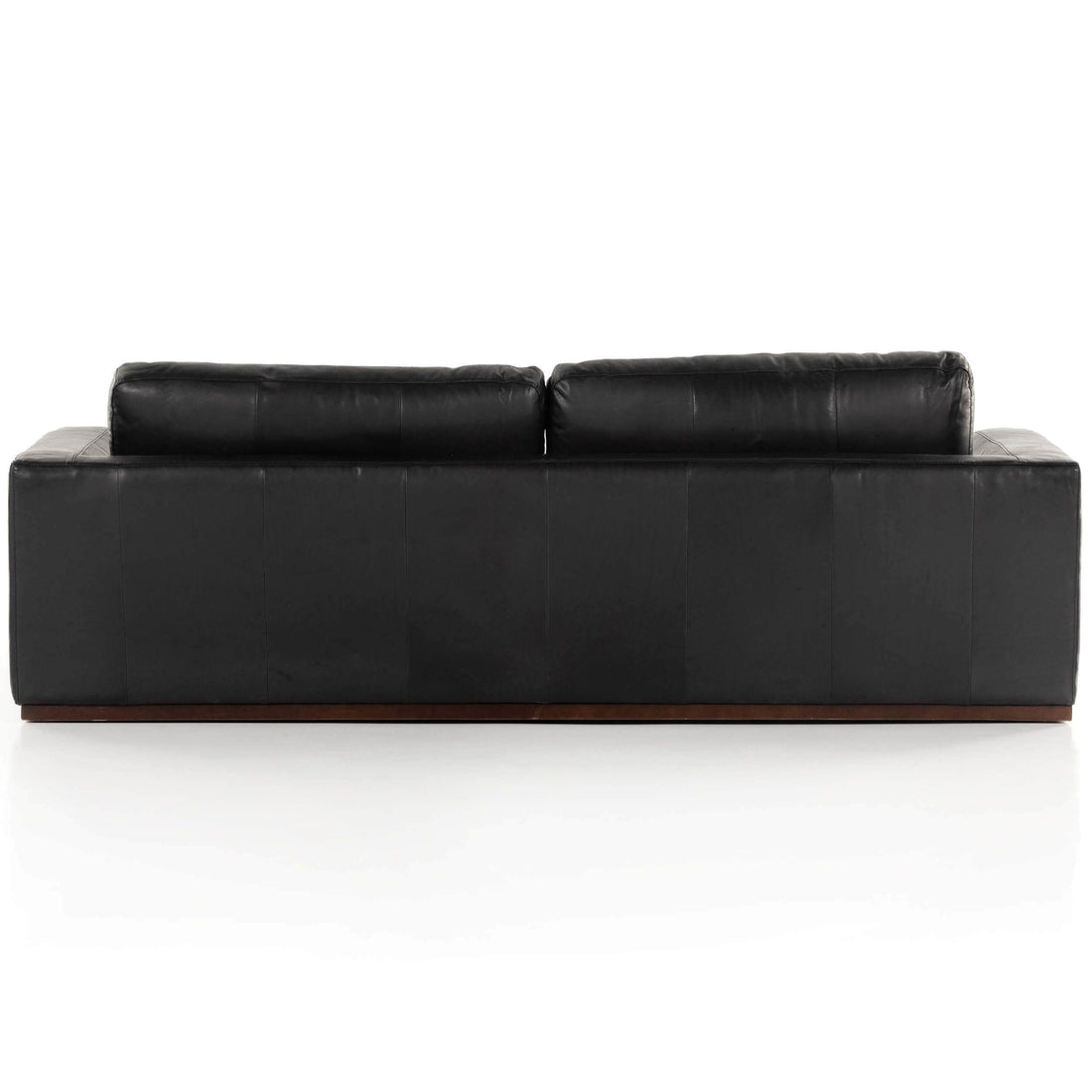 Colt 98" Leather Sofa, Heirloom Black