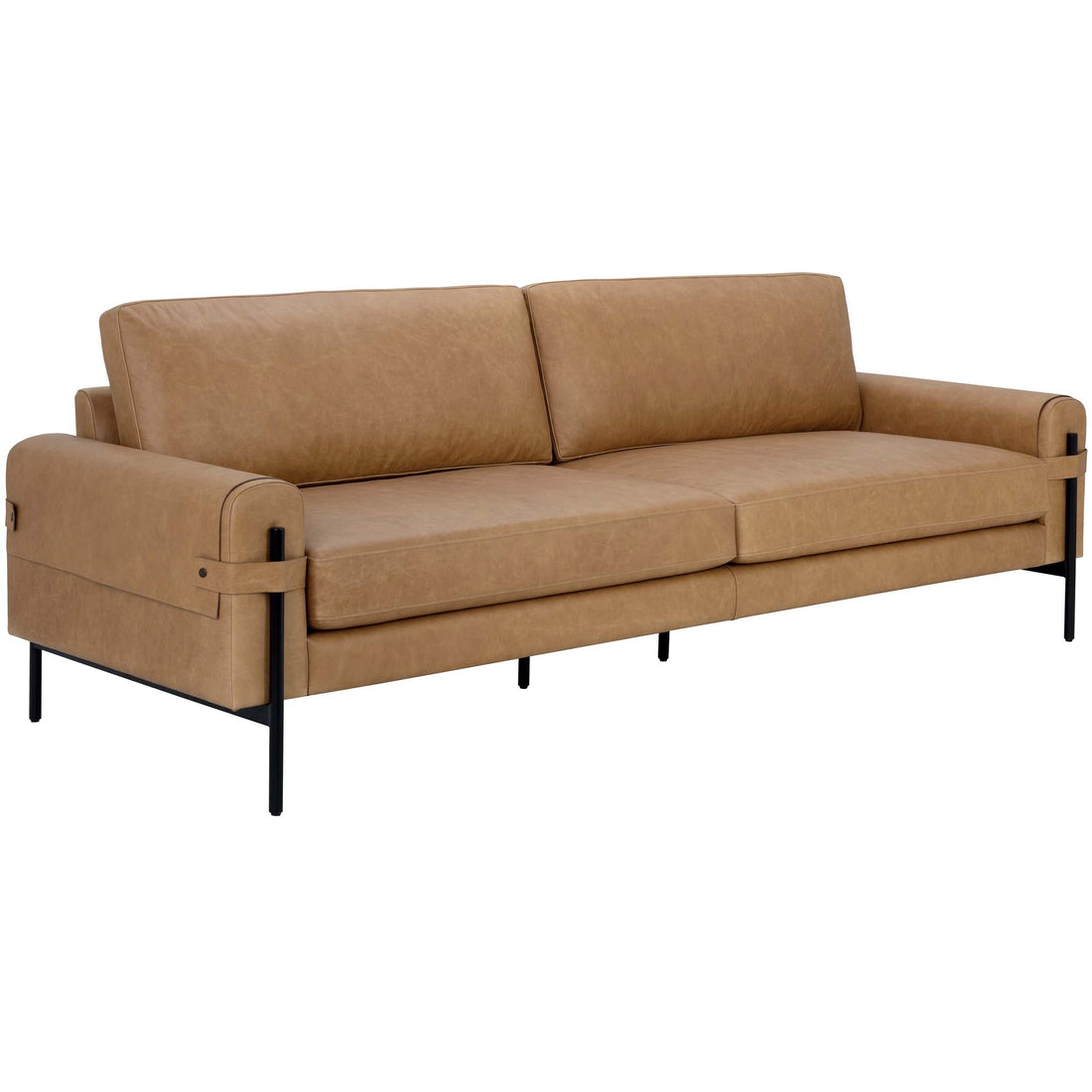 Camus Leather Sofa, Ludlow Sesame