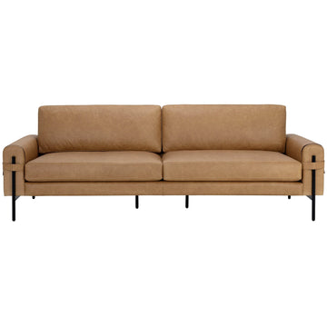 Camus Leather Sofa, Ludlow Sesame