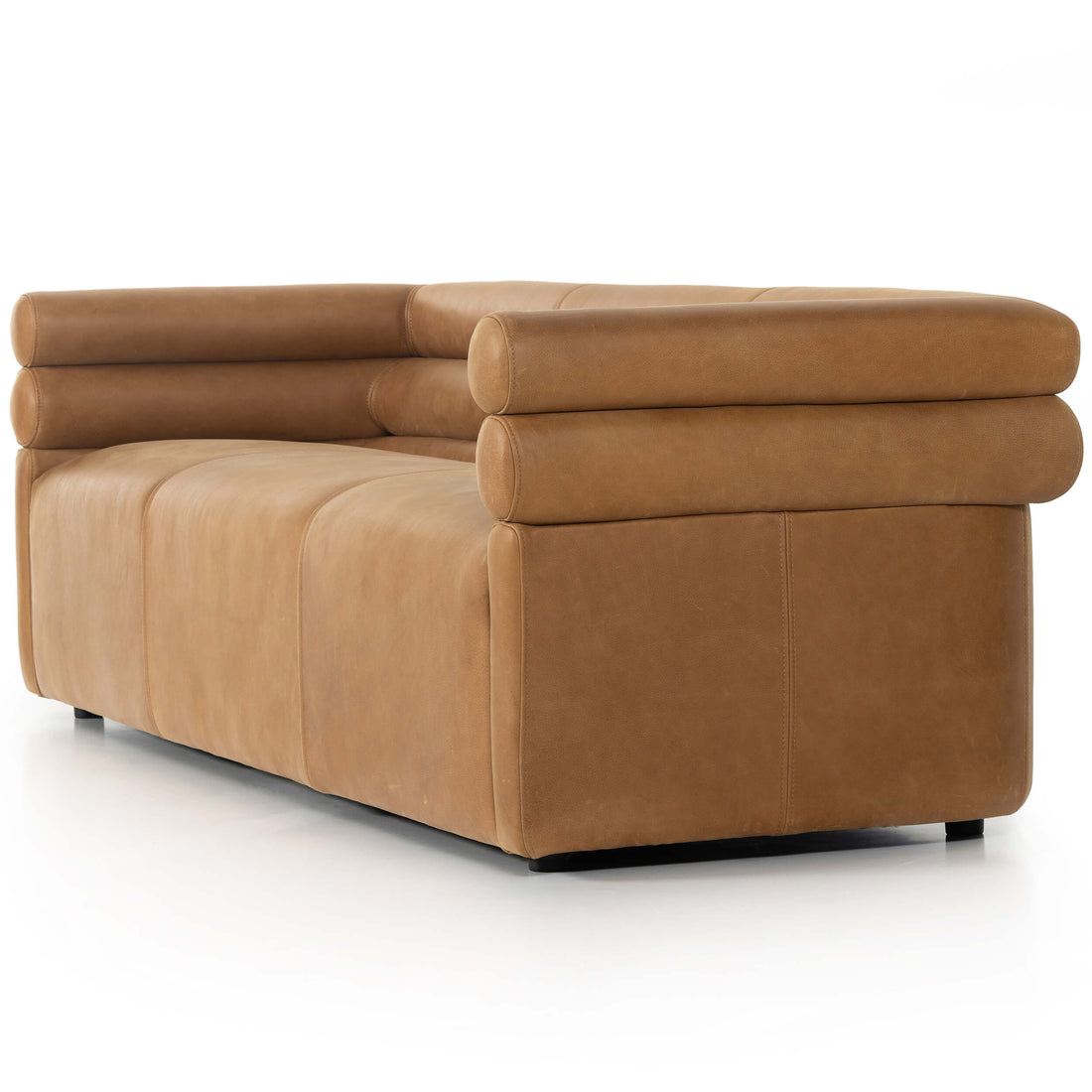 Evie 88" Leather Sofa, Palermo Cognac