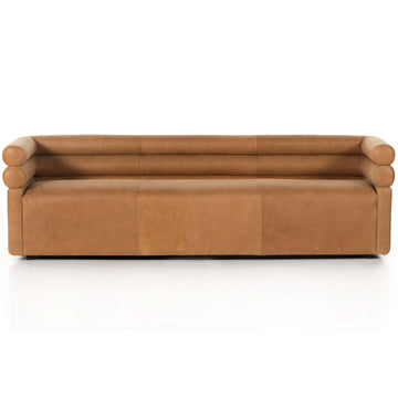 Evie 88" Leather Sofa, Palermo Cognac