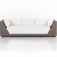 Como Outdoor Sofa, Natural Woven