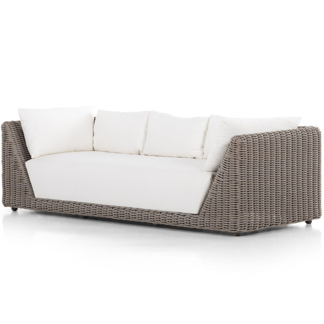 Como Outdoor Sofa, Natural Woven