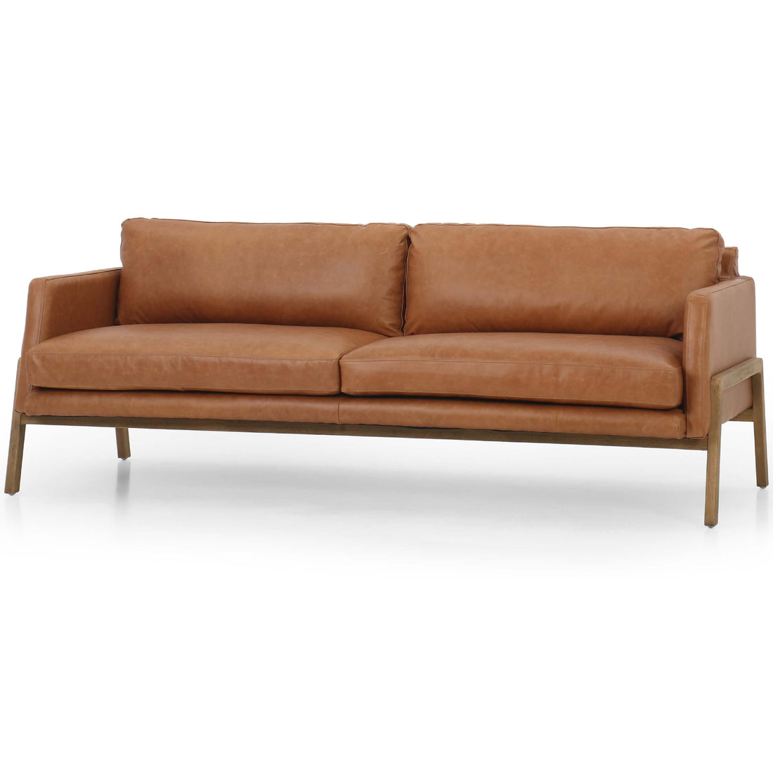 Diana 84" Leather Sofa, Sonoma Butterscotch