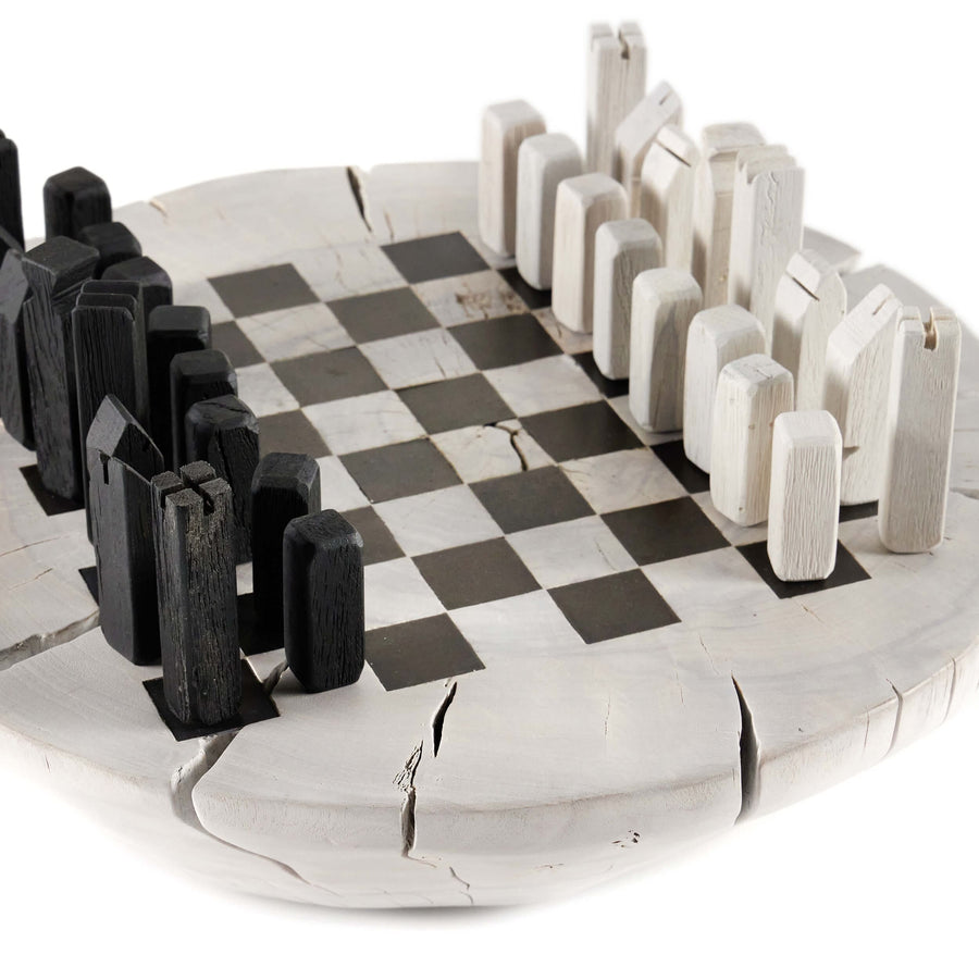 Modern Chess Set, Ivory