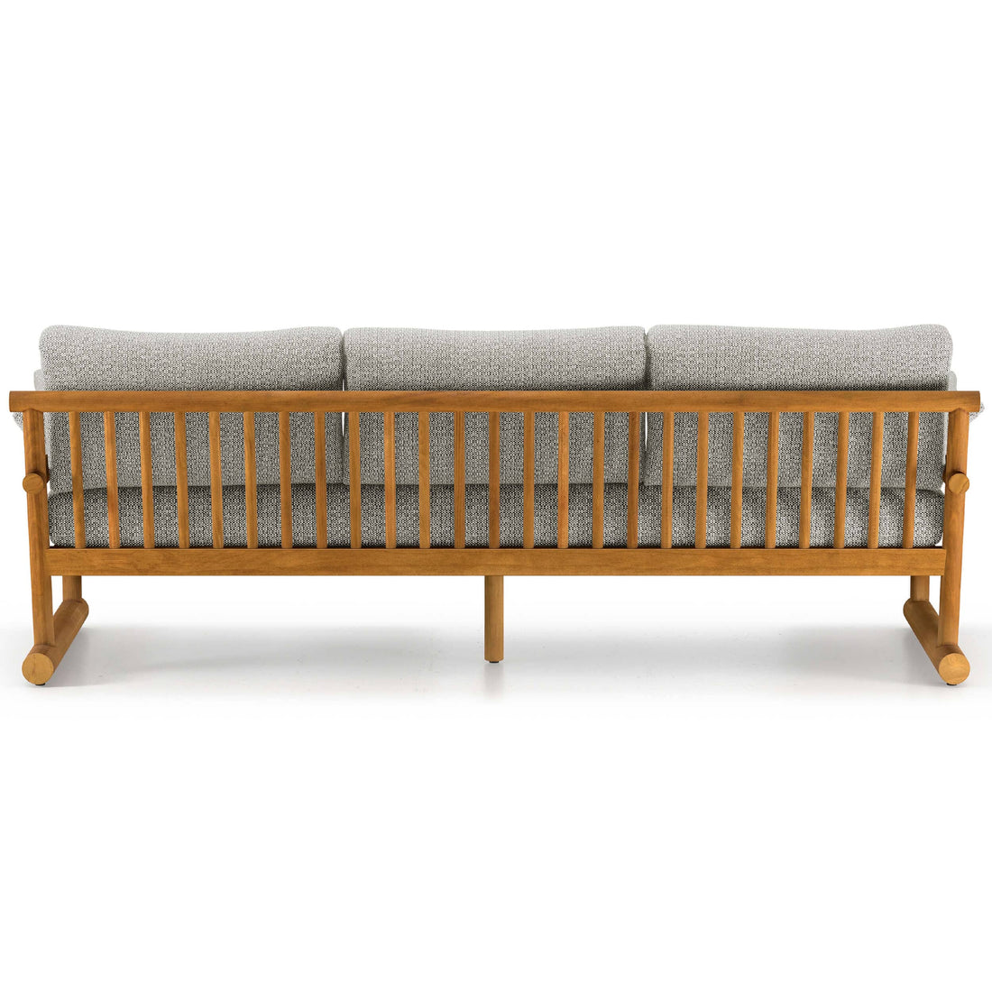 Fremont 89" Outdoor Sofa, Faye Ash/Natural Teak