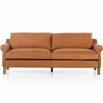 Cormac Leather Sofa, Heritage Camel