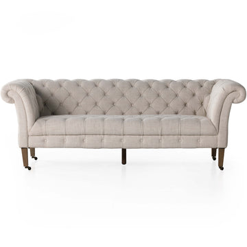 Briscoe 82" Sofa, Mixt Linen Natural