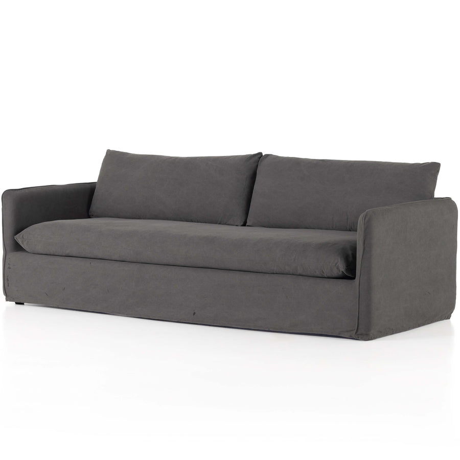 Capella Slipcover Sofa, Bergamo Charcoal