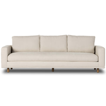 Dom 97" Sofa, Bonnell Ivory