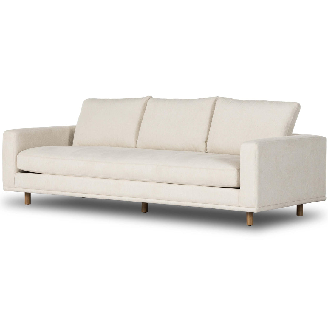 Dom 97" Sofa, Bonnell Ivory