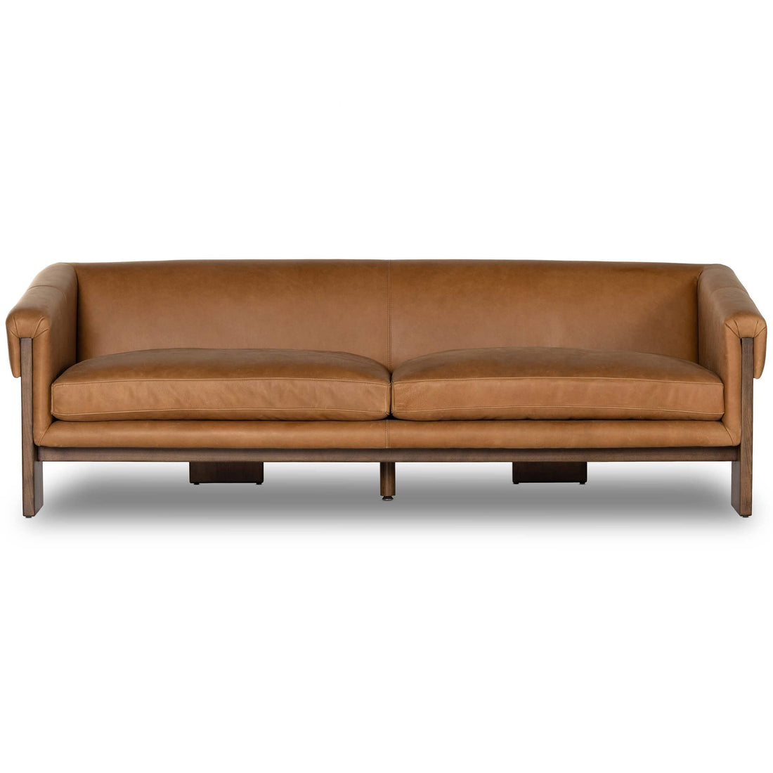 Cairo Leather Sofa, Palermo Cognac