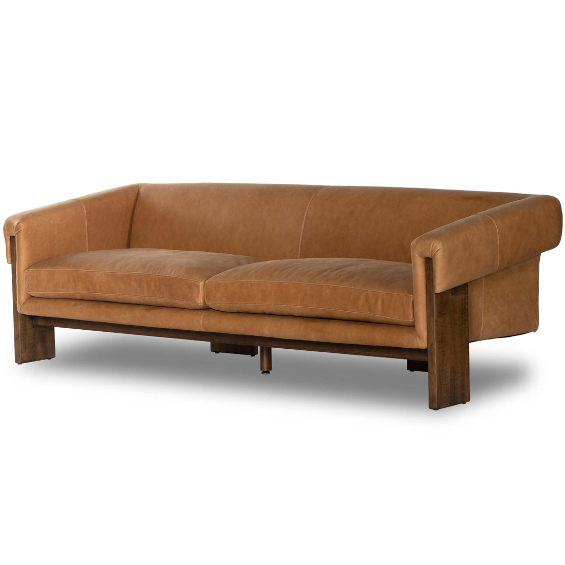 Cairo Leather Sofa, Palermo Cognac