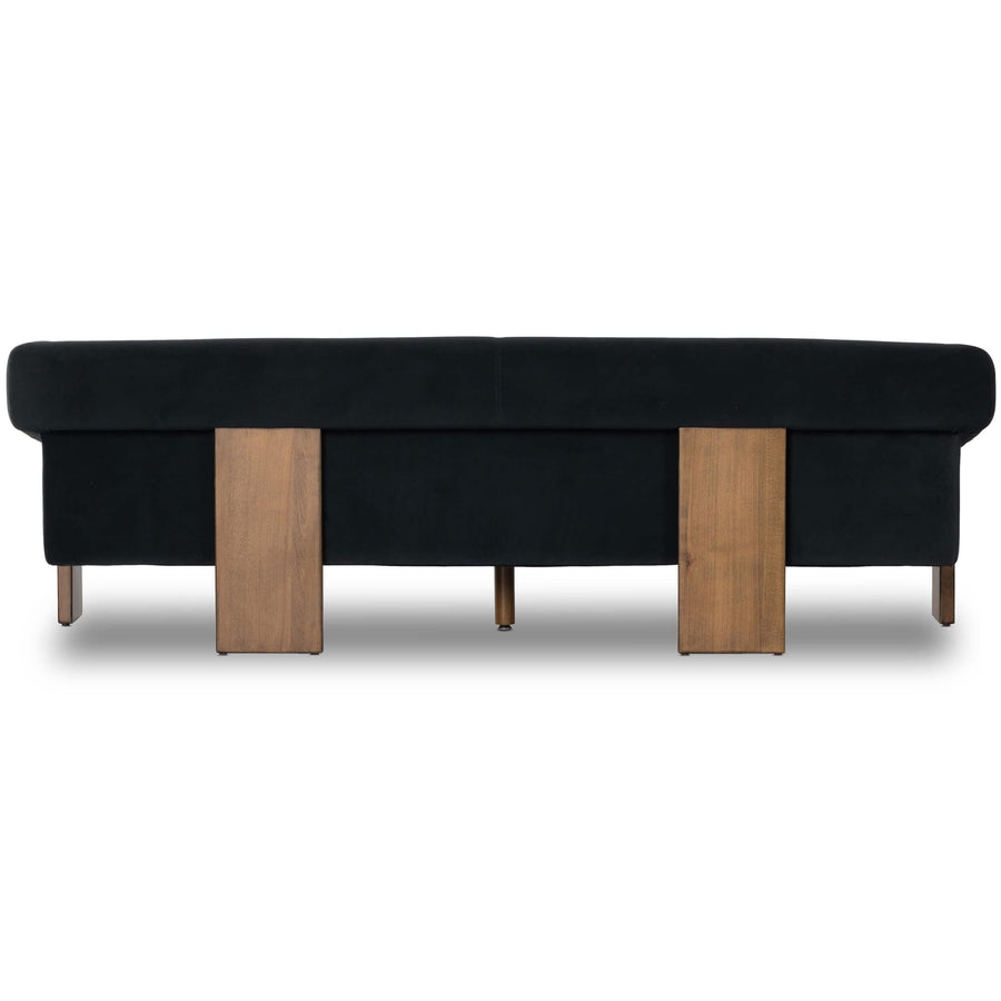 Cairo Sofa, Modern Velvet Smoke