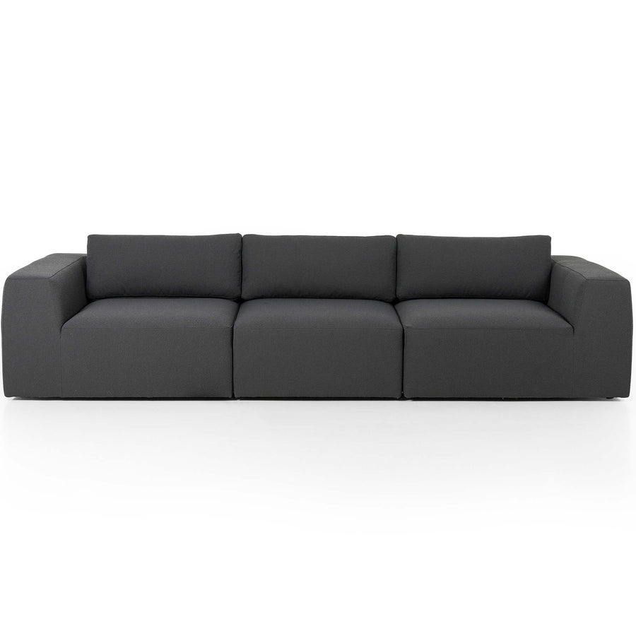 Brylee 3 Piece Sofa, Boucle Charcoal