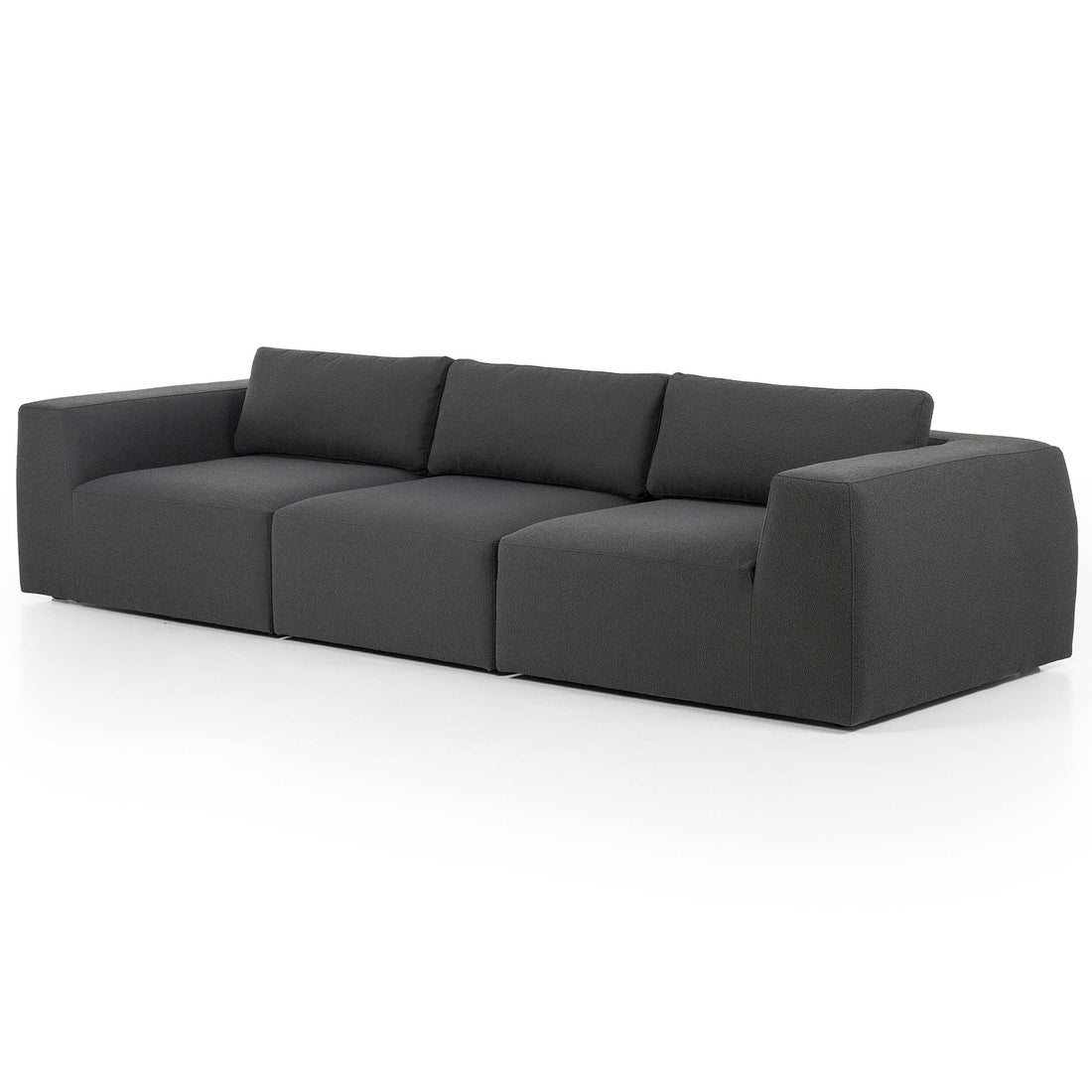 Brylee 3 Piece Sofa, Boucle Charcoal