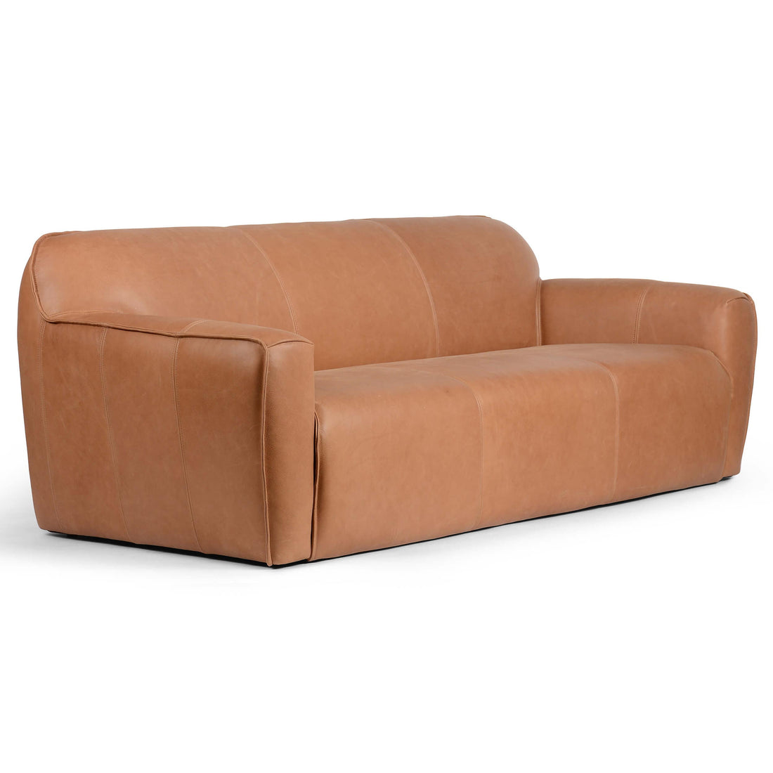 Ericksen Leather Sofa, Palermo Cognac