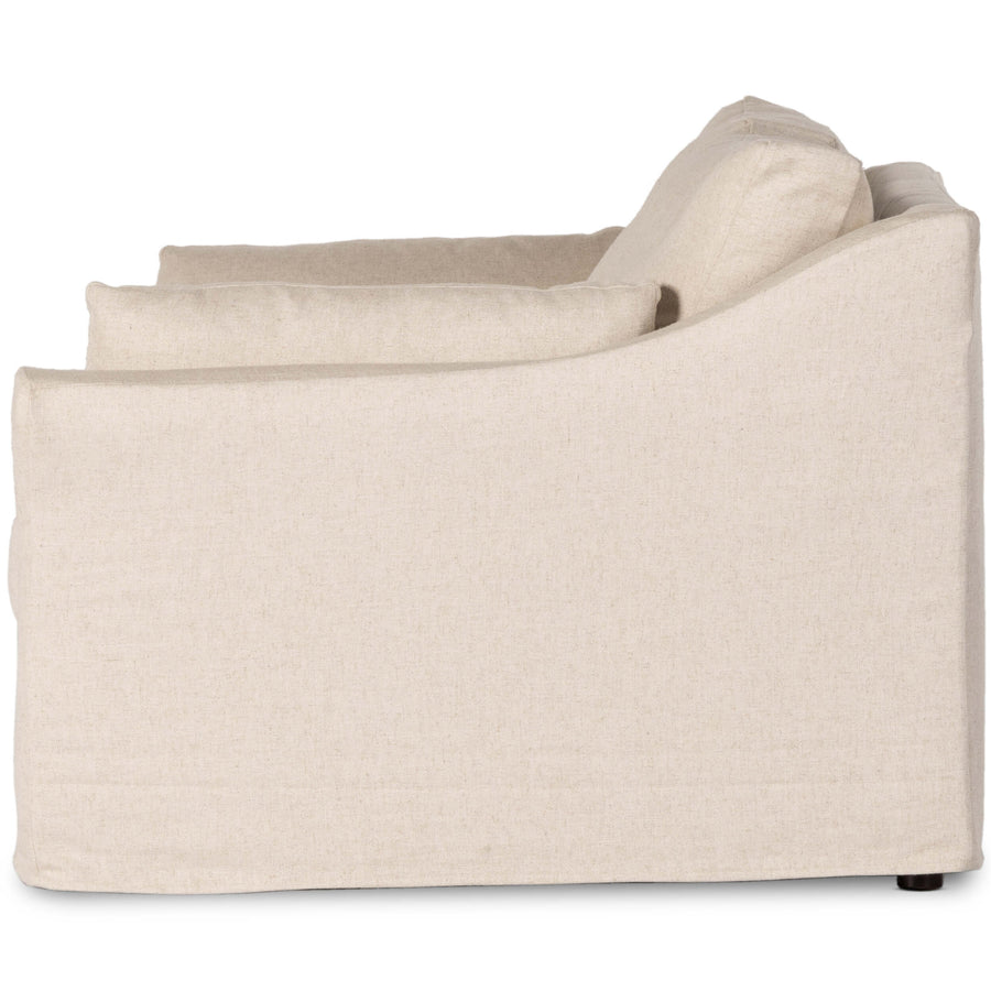 Delray Slipcover Sofa, Evere Oatmeal