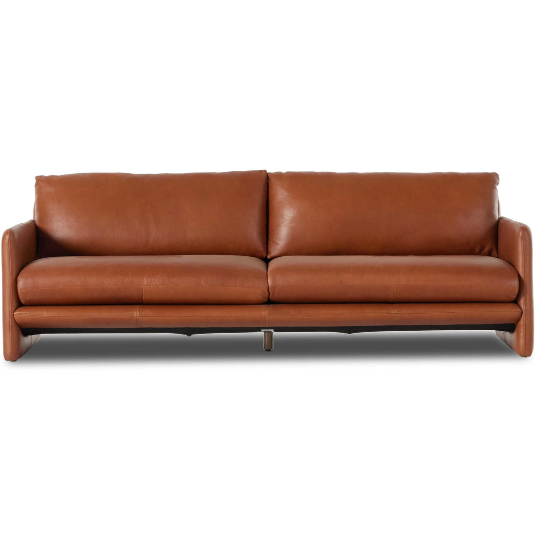 Ethan Leather Sofa, Freehand Soft Grain Nutmeg