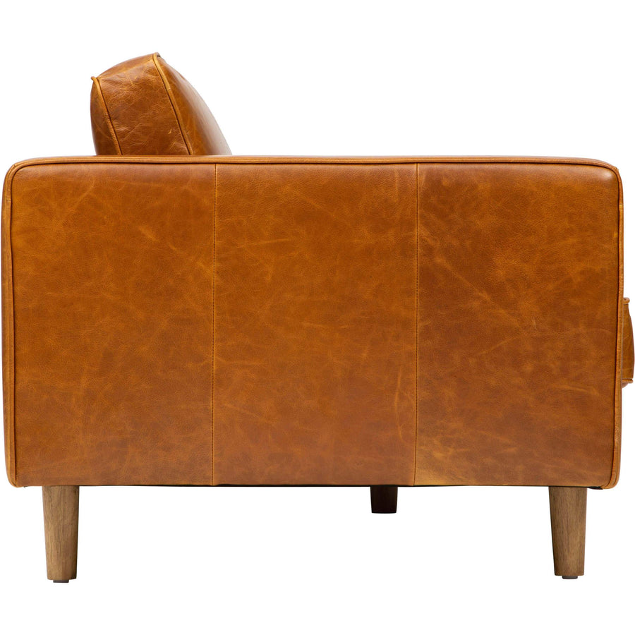 Adler Leather Sofa, Oil Buffalo Camel