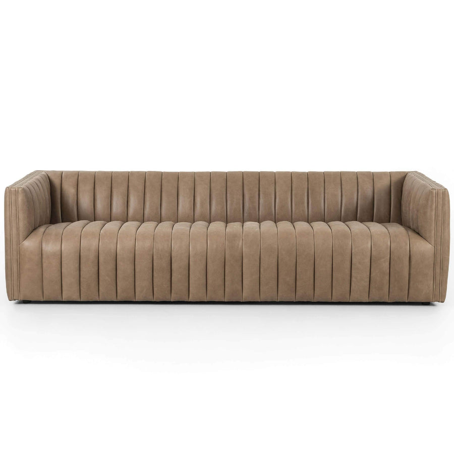 Augustine 97" Leather Sofa, Palermo Drift