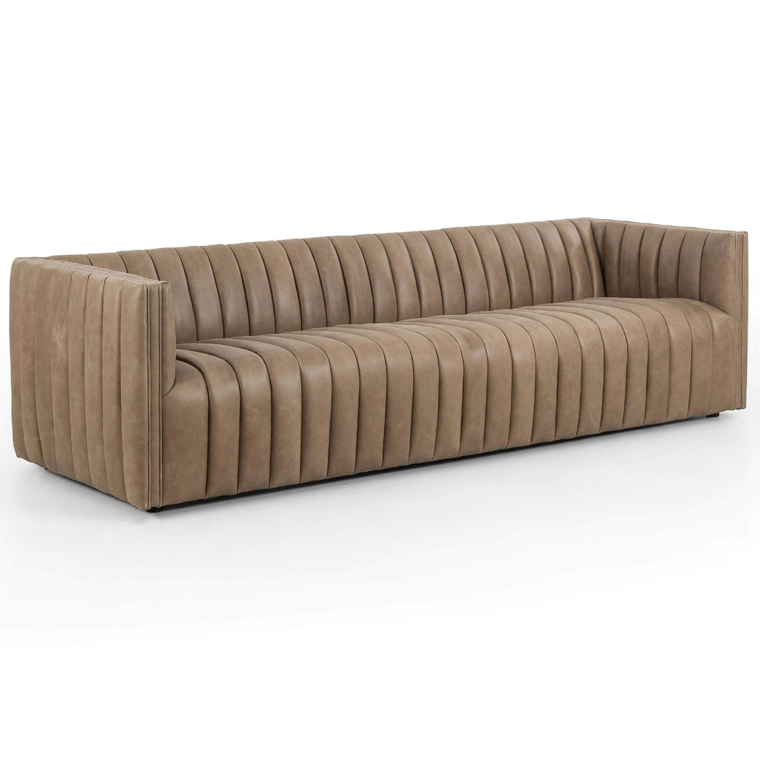 Augustine 88" Leather Sofa, Palermo Drift