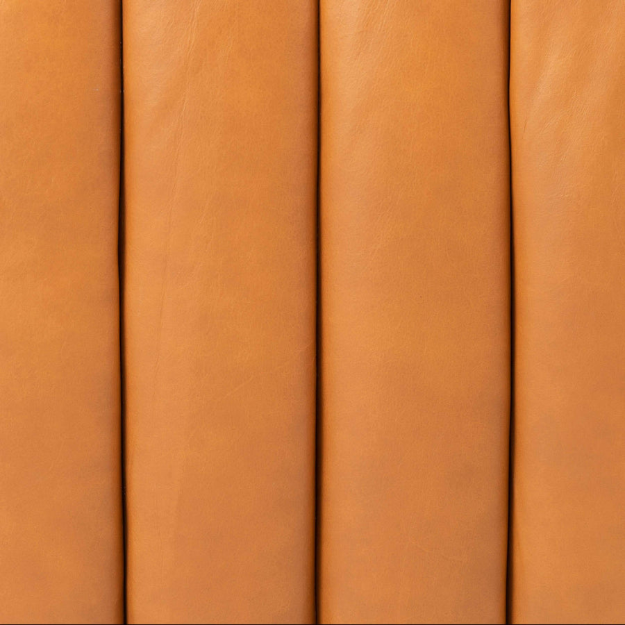 Augustine Leather Sofa, Hudson Lager